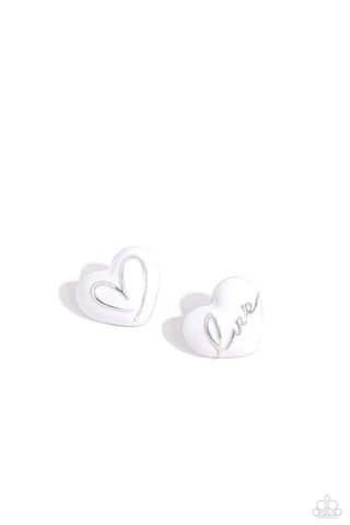 Glimmering Love - White - Paparazzi Accessories
