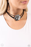Textured Tapestry - Black - Paparazzi Accessories