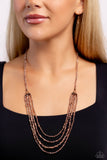 Candescent Cascade - Copper - Paparazzi Accessories
