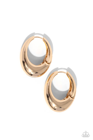 Oval Official - Gold - Paparazzi Accessories