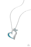 Half-Hearted Haven - Blue - Paparazzi Accessories
