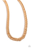 Industrial Ideology - Gold - Paparazzi Accessories