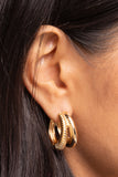 Textured Tremolo - Gold - Paparazzi Accessories