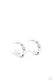 Textured Tease - Silver - Paparazzi Accessories