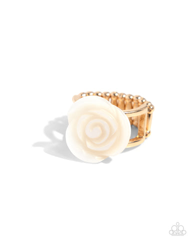 Top-SHELL Shine - Gold - Paparazzi Accessories