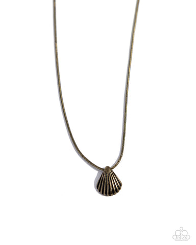 Seashell Simplicity - Brass - Paparazzi Accessories