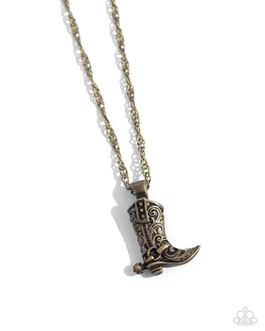 Collectable Cowboy - Brass - Paparazzi Accessories