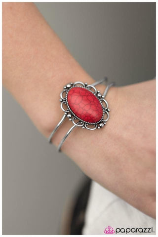 Red Hinge Bracelet