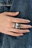 Texture Tantrum - Silver - Paparazzi Accessories