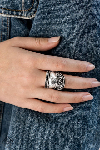Texture Tantrum - Silver - Paparazzi Accessories
