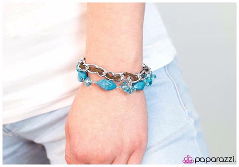 Aqua Bracelet - Paparazzi Accessories