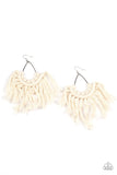Wanna Piece Of MACRAME? - White - Paparazzi Accessories