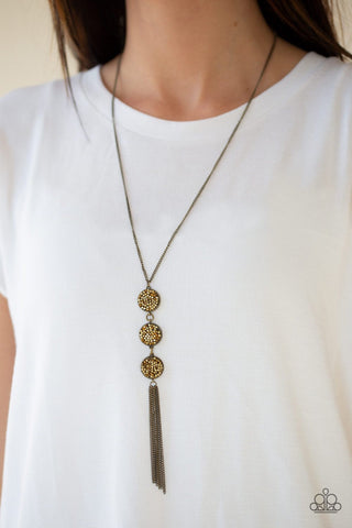 Triple Shimmer - Brass - Paparazzi Accessories