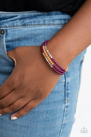 Spiral Dive - Purple - Paparazzi Accessories