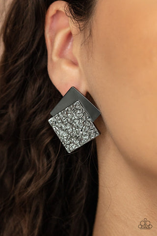 Square With Style - Black - Paparazzi Accessories