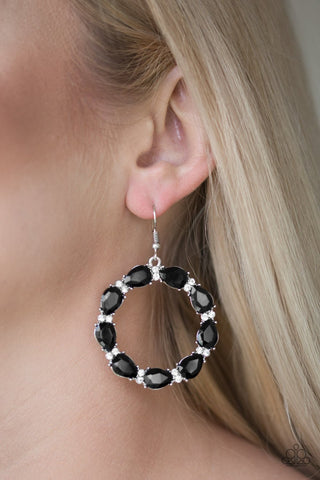 Ring Around the Rhinestones - Black - Paparazzi Accessories