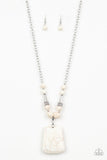 Sandstone Oasis - White- Paparazzi Accessories