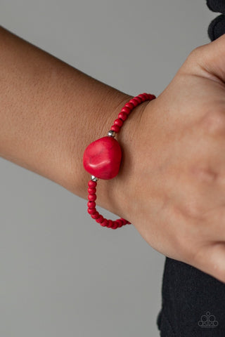 Eco Eccentricity - Red - Paparazzi Accessories