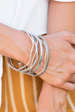 Zesty Zimbabwe - Silver - Paparazzi Accessories