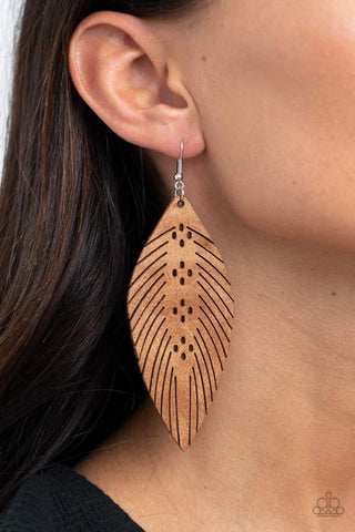 Wherever The Wind Takes Me - Brown - Paparazzi Accessories