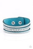 Rollin In Rhinestones - Blue - Paparazzi Accessories