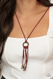 Feel at HOMESPUN - Red - Paparazzi Accessories
