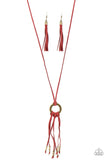 Feel at HOMESPUN - Red - Paparazzi Accessories