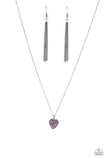 Pitter-Patter, Goes My Heart - Purple - Paparazzi Accessories