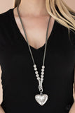 Forbidden Love - Silver - Paparazzi Accessories