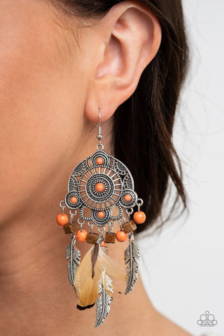 Desert Plains - Orange - Paparazzi Accessories