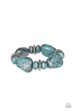 Prehistoric Fashionista / Stone Age Envy Set - Blue - Paparazzi Accessories