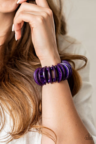 Tropical Tiki Bar - Purple - Paparazzi Accessories