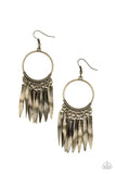 Paparazzi Let GRIT Be! - Brass - Paparazzi Accessories