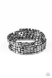 Stunningly Stacked - Black - Paparazzi Accessories