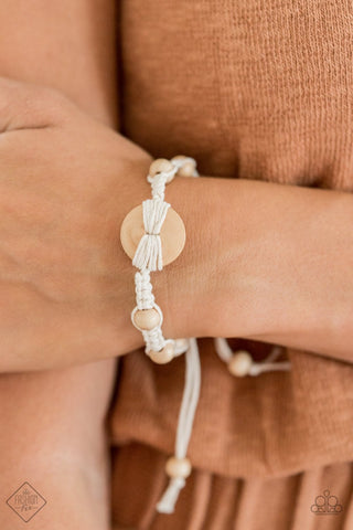 The Road KNOT Taken - White - Paparazzi Accessories
