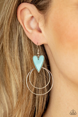 Happily Ever Hearts - Blue - Paparazzi Accessories