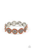 Bohemian Flowerbed - Orange - Paparazzi Accessories