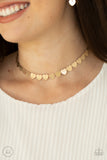 Playing HEART to Get - Gold - Paparazzi Accessories
