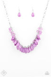 Colorfully Clustered - Purple - Paparazzi Accessories
