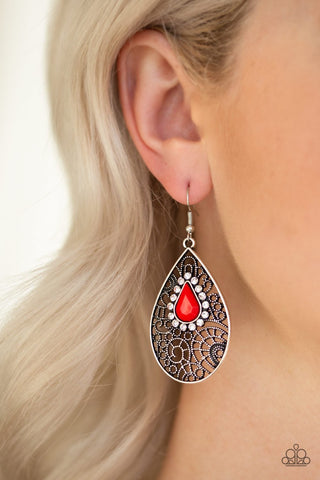 Modern Monte Carlo - Red - Paparazzi Accessories