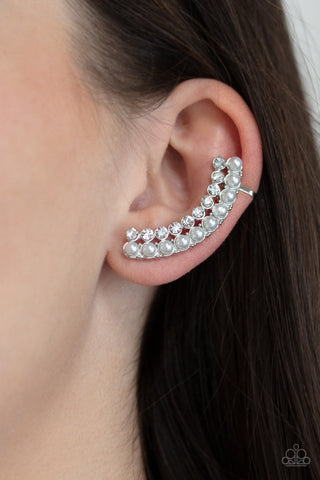 Doubled Down On Dazzle - White - Paparazzi Accessories