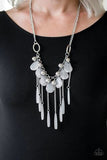 Roaring Riviera - White - Paparazzi Accessories