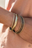 Get Into Gear - Brass - Paparazzi Accessories