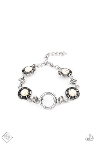 Musical Mountains - White - Paparazzi Accessories