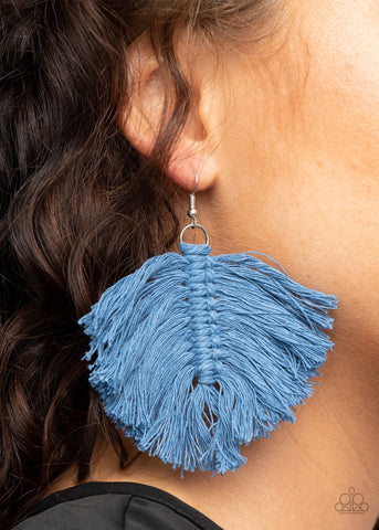 Macrame Mamba - Blue - Paparazzi Accessories