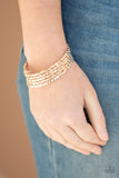 Stunningly Stacked - Rose Gold - Paparazzi Accessories