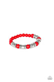 Across the Mesa - Red - Paparazzi Accessories