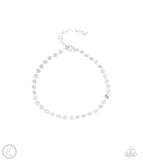 Beach Shimmer - Silver Anklet - Paparazzi Accessories