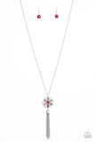 Fine Florals - Red - Paparazzi Accessories
