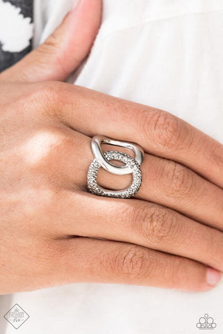 Wide Curves Ahead - Silver - Paparazzi Accessories